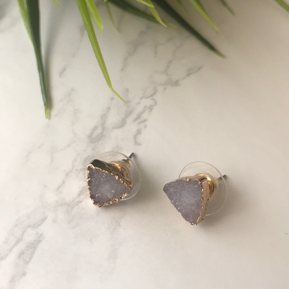 🆕Faux Stone Druzy Earrings